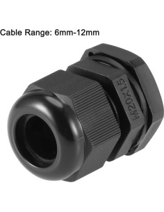 Conector de Cable M20 uxcell Impermeable Nylon 20pcs 6-12mm 2