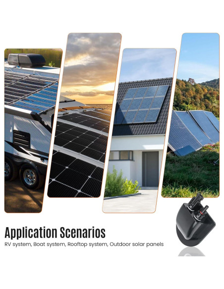 Entrada de Cable Solar Pjerjzn 0.3m Doble Carcasa UV Negro