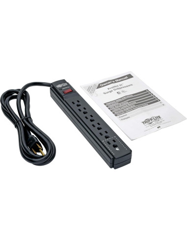 Protector de Sobretensión Tripp Lite TLP606B 6 Salidas 900 Julios