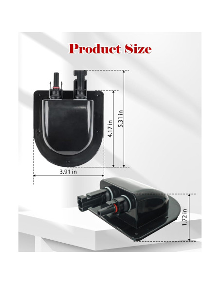 Entrada de Cable Solar Maigoo 0.91 m con Conectores MC4