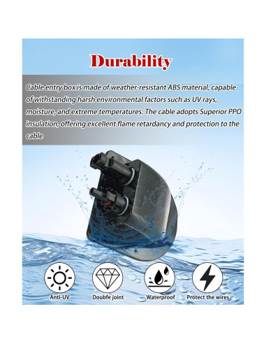 Entrada de Cable Solar Maigoo 0.91 m con Conectores MC4