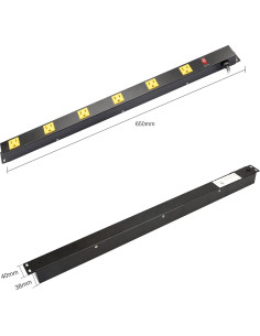 Tira de Enchufes Inland 6 Salidas 3FT 15A Industrial 2