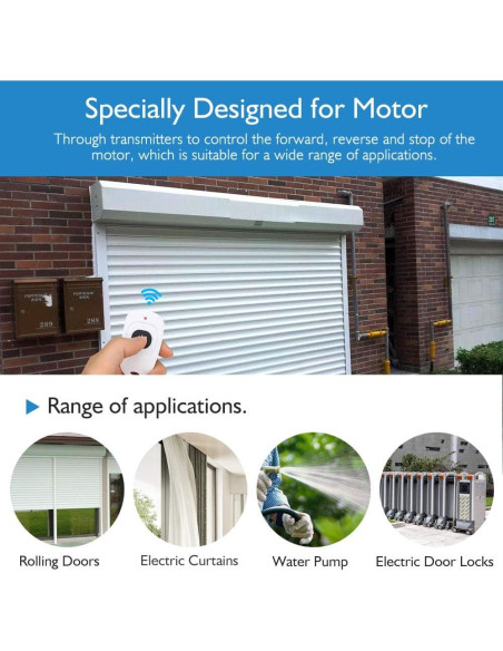 Controlador de Motor Inalámbrico eMylo 12V para Cortinas y Puertas
