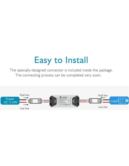 Controlador de Motor Inalámbrico eMylo 12V para Cortinas y Puertas