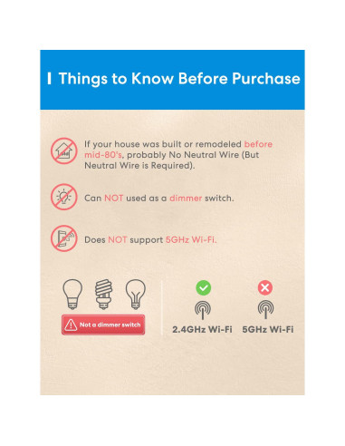 Interruptor Inteligente Meross 3 Vías 4 Pack HomeKit Alexa