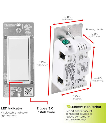 Interruptor de Luz Inteligente Enbrighten Zigbee 43078