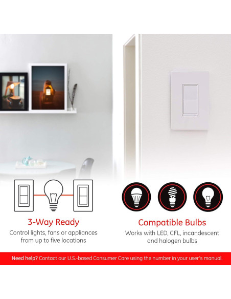 Interruptor de Luz Inteligente Enbrighten Zigbee 43078