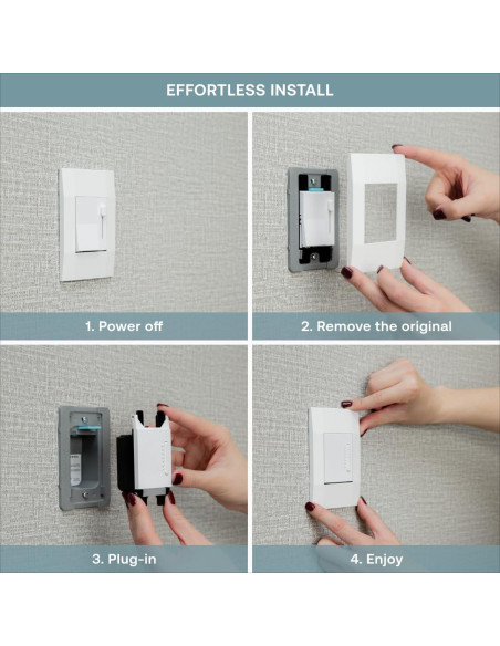 Atenuador Inteligente Remoto Deako, 3-4 Vías, Control por Voz