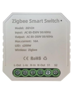 Interruptor Inteligente Zigbee MHCOZY 16A Control por Voz