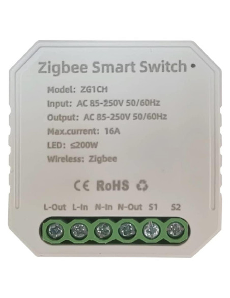 Interruptor Inteligente Zigbee MHCOZY 16A Control por Voz