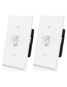 Interruptor de Atenuador Digital ELEGRP 2 Unidades Blanco