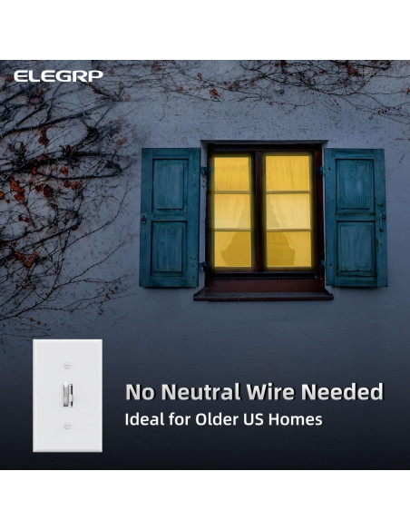 Interruptor de Atenuador Digital ELEGRP 2 Unidades Blanco