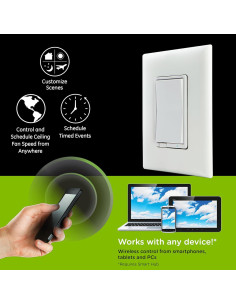 Control de Ventilador Inteligente Enbrighten Z-Wave Plus 14314 2