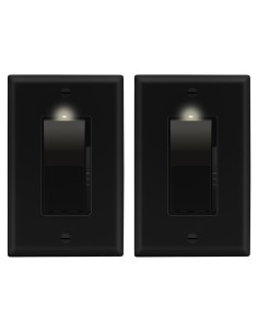 Interruptor de Atenuador LIDER 300W Negro 2 Paquete