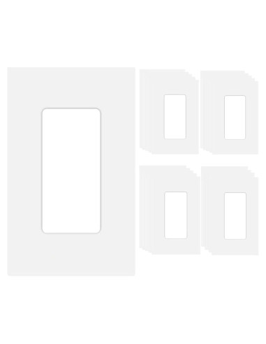 20 Placas de Pared Decorativas COAPIN258 Sin Tornillos Blanca