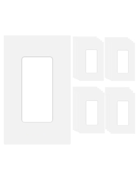 20 Placas de Pared Decorativas COAPIN258 Sin Tornillos Blanca