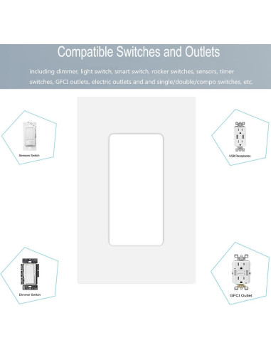 20 Placas de Pared Decorativas COAPIN258 Sin Tornillos Blanca