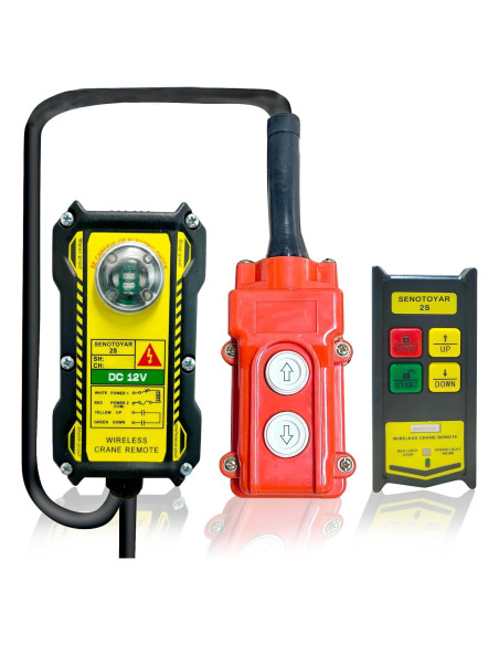 Control Remoto Inalámbrico 2 en 1 Senotoyar 12V para Grúas
