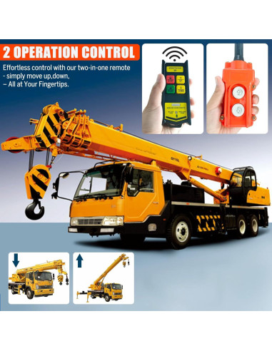 Control Remoto Inalámbrico 2 en 1 Senotoyar 12V para Grúas