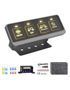 Panel de Interruptores Inalámbrico 4 Gang Somaer a Prueba de Agua