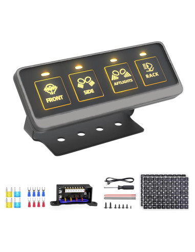 Panel de Interruptores Inalámbrico 4 Gang Somaer a Prueba de Agua