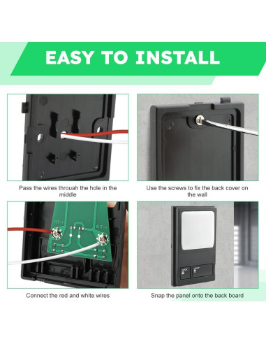 Panel de Control Abridor de Puerta de Garaje LOQJSS 12.45x7.87cm