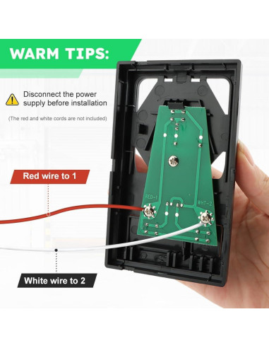 Panel de Control Abridor de Puerta de Garaje LOQJSS 12.45x7.87cm