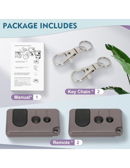 Control Remoto de Puerta de Garaje Cooouds 139.53753 - 2 Unidades