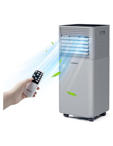 Aire Acondicionado Portátil COSTWAY 10000BTU 32.5m Gris