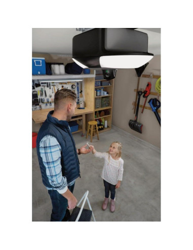 Abridor de Puerta de Garaje Inteligente Chamberlain B6753T - Control por Smartphone, Cámara y LED