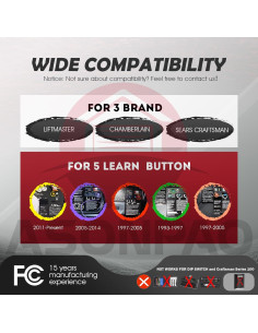 Control Remoto Universal LiftMaster 893Max para Garaje 2 Piezas 2