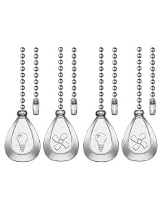 Cadena de Tirar Plateada Dotlite 30.48 cm - 4 Paquete