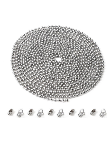 Cadena de Tirar para Ventilador de Techo GZXUNFA 304.8 cm Plata