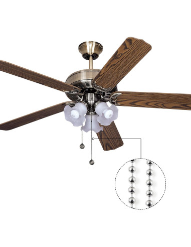 Cadena de Tirar para Ventilador de Techo 304.8 cm Acero Inoxidable