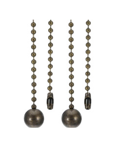 Cadena de Tirar para Ventilador de Techo PATIKIL 1m Bronce - 2 Pcs