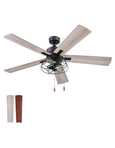 Ventilador de Techo Prominence Home Marshall 52" LED Negro Mate