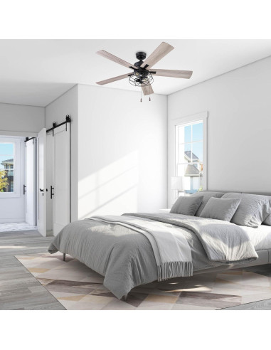 Ventilador de Techo Prominence Home Marshall 52" LED Negro Mate