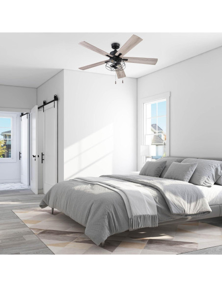 Ventilador de Techo Prominence Home Marshall 52" LED Negro Mate