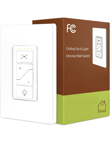 Interruptor de Ventilador de Techo Nexete 2 en 1 con Atenuador