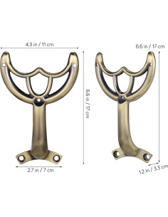 Brazo de Cuchilla de Ventilador de Techo DOITOOL 52" Café 2