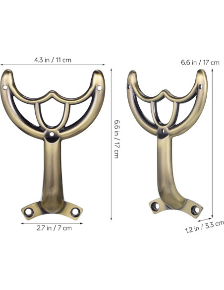 Brazo de Cuchilla de Ventilador de Techo DOITOOL 52" Café