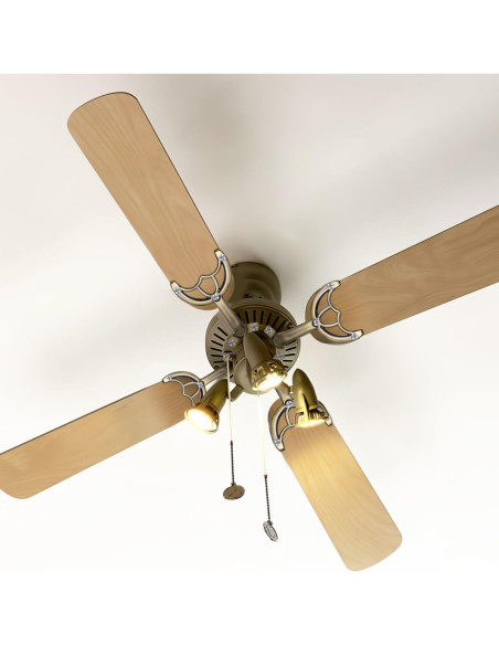 Brazo de Cuchilla de Ventilador de Techo DOITOOL 52" Café