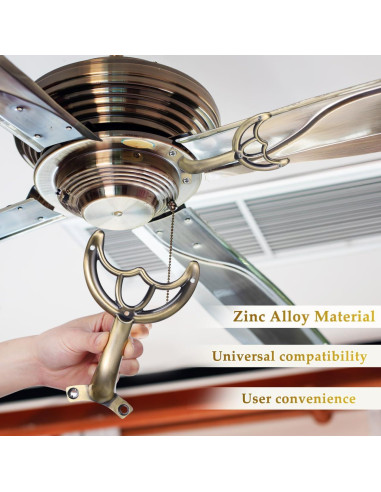 Brazo de Cuchilla de Ventilador de Techo DOITOOL 52" Café