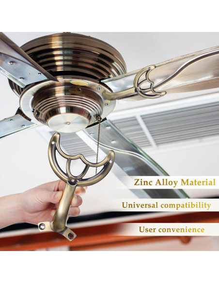 Brazo de Cuchilla de Ventilador de Techo DOITOOL 52" Café