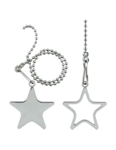 Adornos de Estrella Plateados Swiky - Cadenas de Tirar 2x35cm
