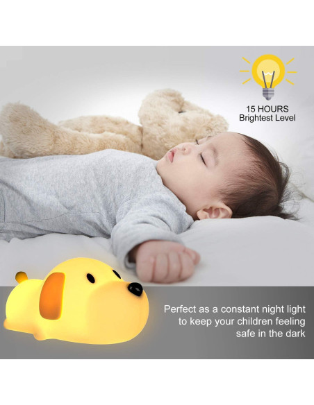 Luz Nocturna Táctil Perrito LED S NMT 16cm 2700K-6500K