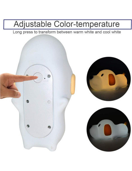 Luz Nocturna Táctil Perrito LED S NMT 16cm 2700K-6500K