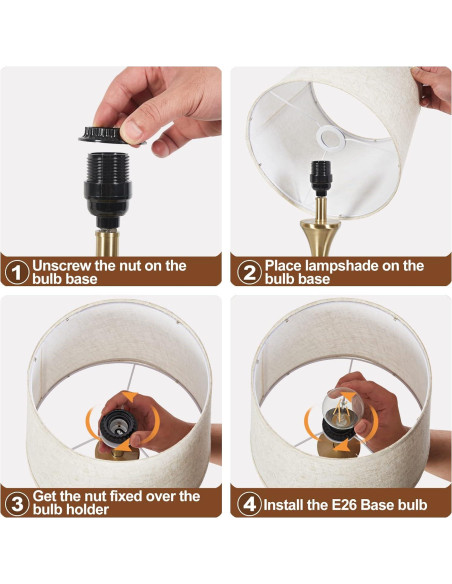 Juego de 2 Lámparas de Mesa RAYINIGHT Vintage con USB