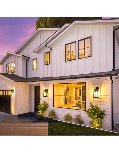 Lámpara de Pared Exterior SHINE HAI con Sensor Dusk to Dawn