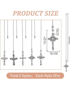 Cadena de Tirar para Ventilador de Techo CRASPIRE 32 cm 10Pcs 2